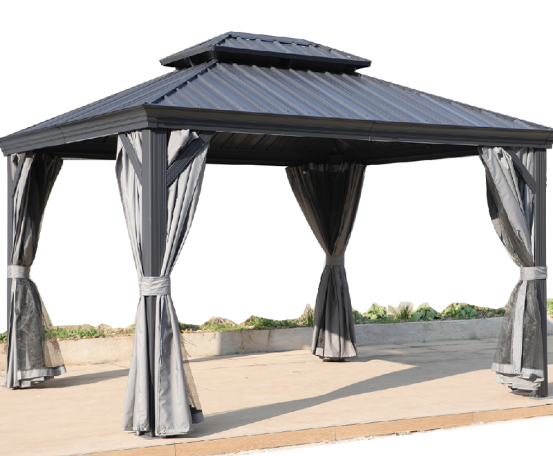 10x12ft metallinen kattohuvimaja